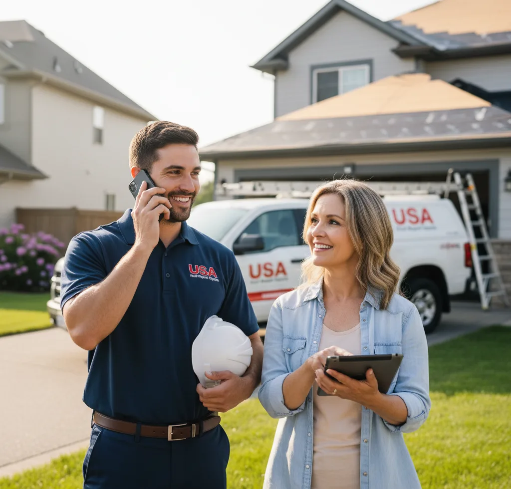 USA Roof Repair Experts customer support in Taberg